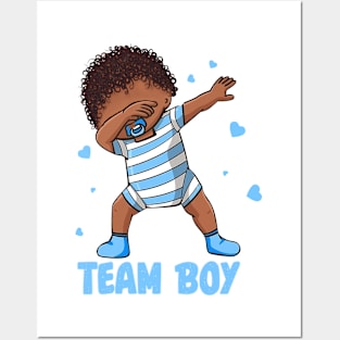 Team Boy Baby Announcement Gender Reveal Party Gift For Men Women Posters and Art